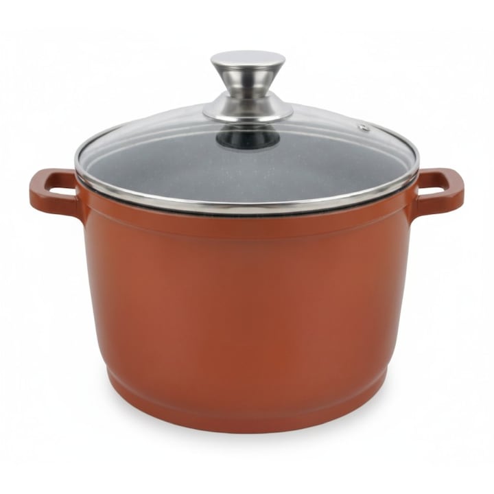 Oala, Grunberg, aluminiu/ceramica, capac inclus, 7.3 L, diametru 28-30 cm