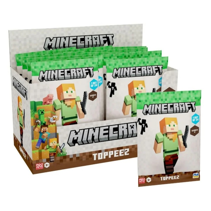 Figurine Minecraft Topeez In Display 24 Buc Asst Pmimc2205