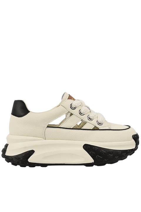 Pantofi sport ADA SHOES alb piele naturala, Alb