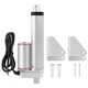 Actionator Liniar Electric 12V DC, 1000N, Cursa 200mm, Viteza 10mm/s, cu 2 Suporturi de Montare, rezistent, pentru Sisteme de Inaltime Reglabile, Industria si Medical, Argintiu