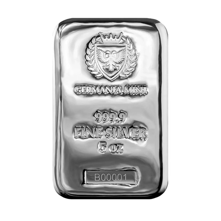 Lingou Argint Germania Mint 5 Oz, 155 g, puritate 999