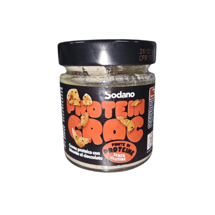 Crema Tartinabila Proteica cu Ciocolata si Fursec, Sodano, 200gr