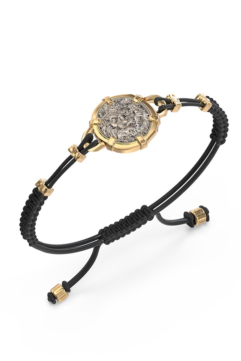 GUESS, Bratara ajustabila, Auriu, Negru