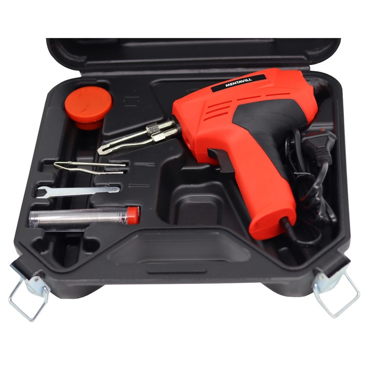 Pistol de lipit electric, 100W, temperatura de functionare 680 grade, timp de incalzire 12 secunde, 230V, MENTAVILL