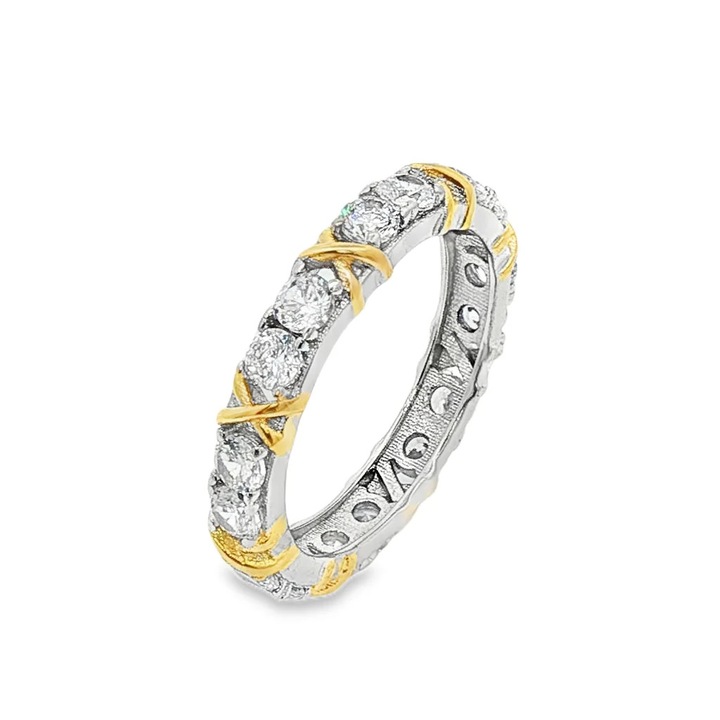 Inel Argint Placat cu Aur 14k Geometric 4mm 13