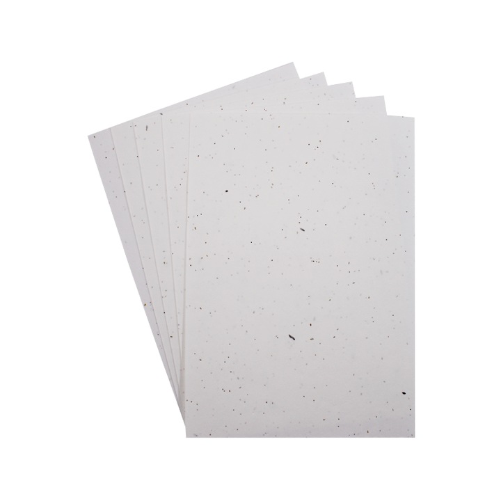 Set de 5 foi de hârtie plantabilă cu semințe, Loolipo, 21x30cm, biodegradabilă, decorativă