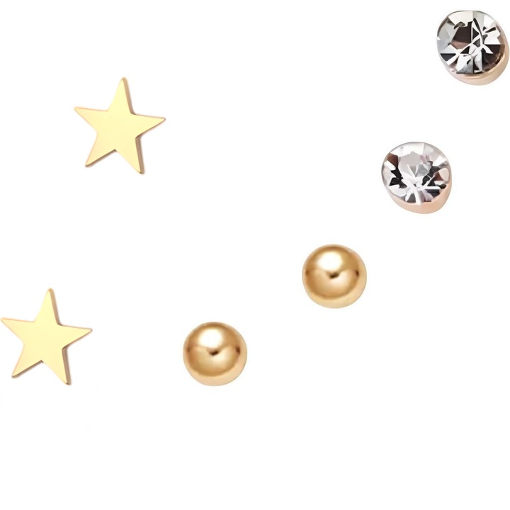 IZMAEL CA-38890 fülbevaló szett, arany, 0, 3x0, 8cm