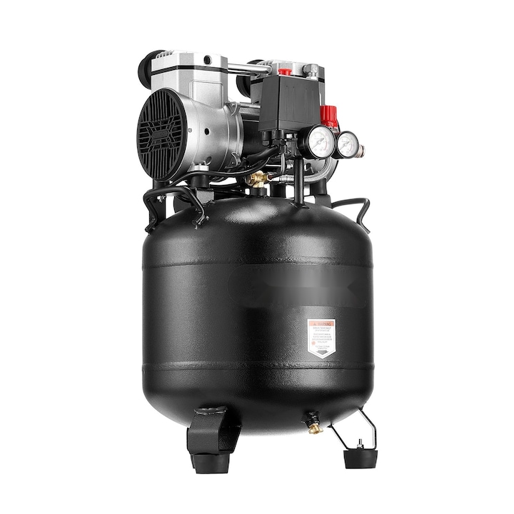 Compresor de aer, Rezervor 30 L, Fara Ulei, Putere 1, 5 kW, Debit 113 L/min la 6, 2 bar, Presiune Maxima 10 bar