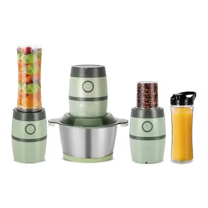 Кухненски робот 3 в 1, coshop, 2L, 500W, инокс, зелен, 34.3x27.8x22.2см