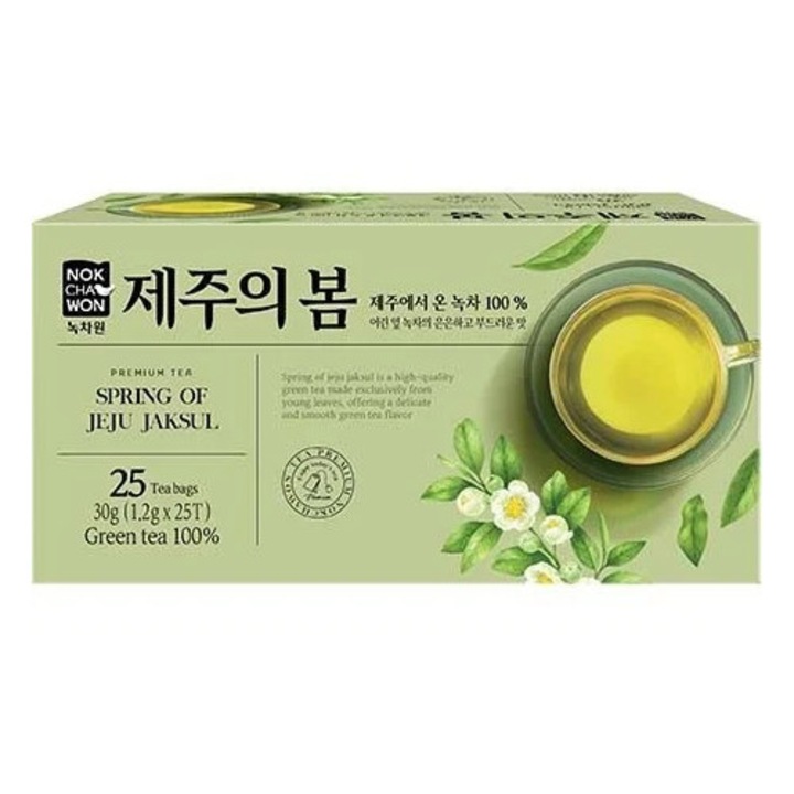 Зелен чай Nokchawon Spring of Jeju, 30 г, билков аромат