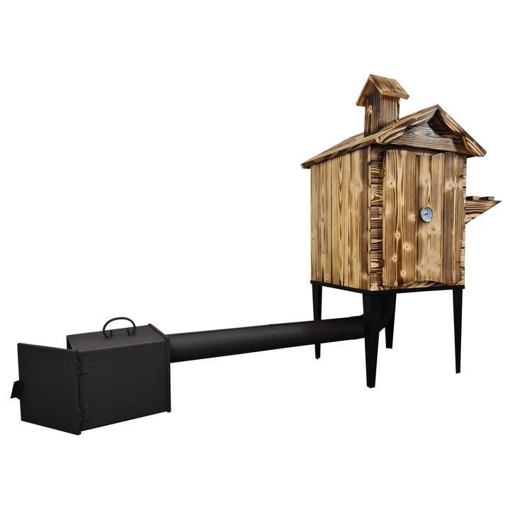 Afumatoare din lemn pentru peste, carne si branza, KER, EXPERT092OP, 127x50x50 cm