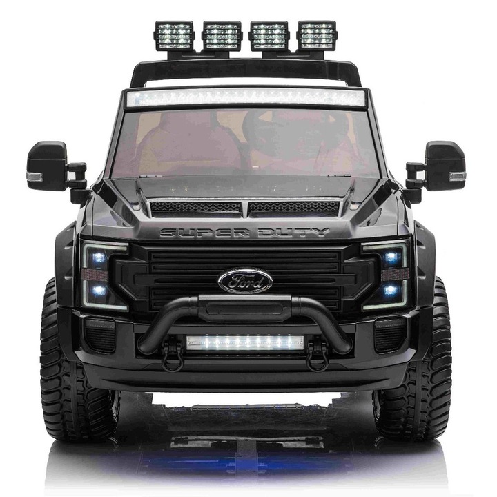 Masină electrică pentru copii Tea Sports Ford Super Duty 24V, 4X4, două locuri, negru