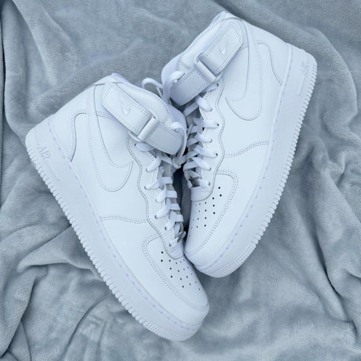 Pantofi Sport Nike Air Force 1 Mid Triple White Alb 40.5 EU CW2289-111