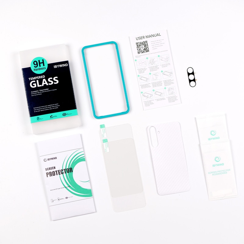 Folie Sticla Ibywind pentru Samsung Galaxy A55 5G, Pachet 2, Sticla Securizata, protectie pentru obiectiv, Montaj Usor, Duritate Militara, Ultra HD, Anti Zgarieturi, Anti Socuri