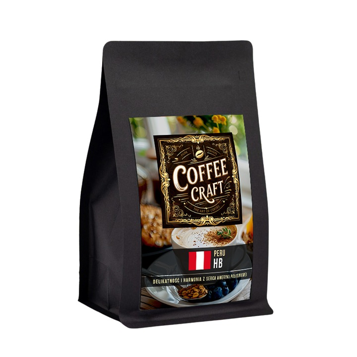 Cafea macinata, Coffee Craft, Peru HB, 100% Arabica, note de ciocolata si vanilie, 250g