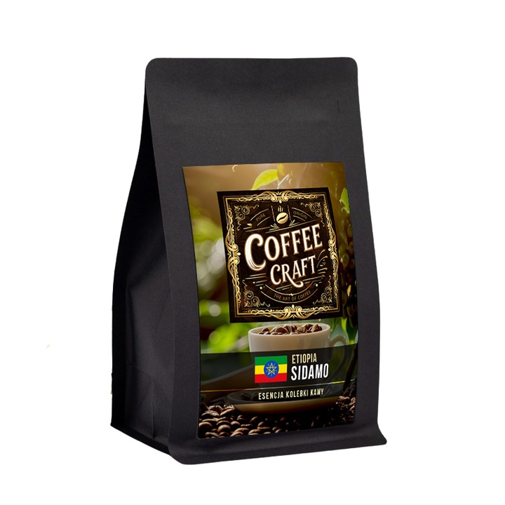 Cafea boabe, Coffee Craft, Etiopia Sidamo, 100% Arabica, 250g, citrice, limonka