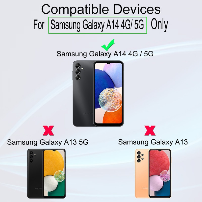 Folie Sticla Ibywind pentru Samsung Galaxy A14 4G/5G, Pachet 2, Sticla Securizata, protectie pentru obiectiv, Montaj Usor, Duritate Militara, Ultra HD, Anti Zgarieturi, Anti Socuri