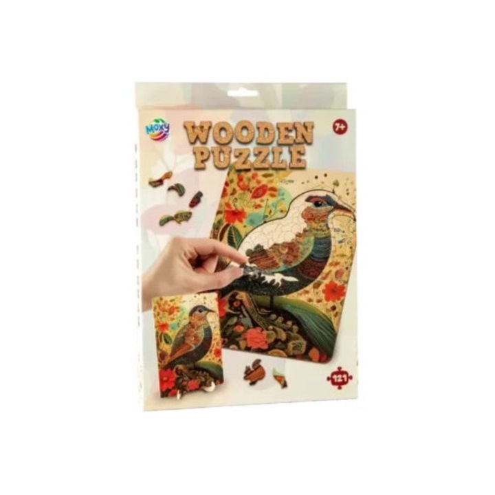 Fajáték puzzle Madár 130 darabos, Grafix
