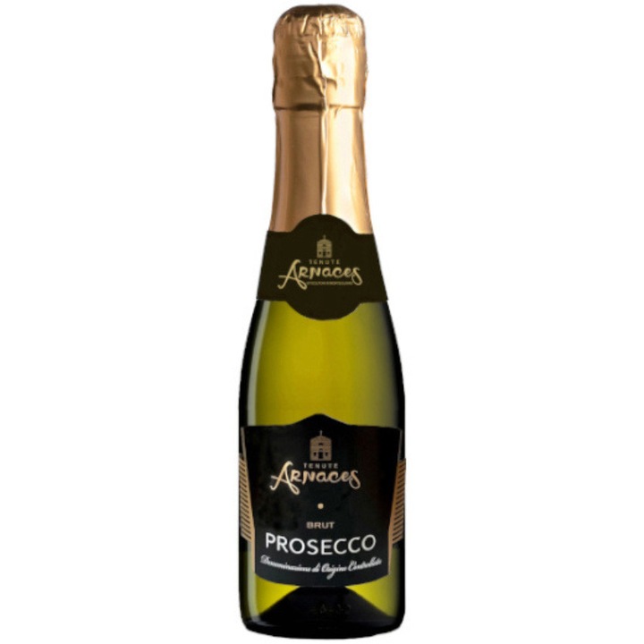 Vin Alb Campagnola Prosecco Brut mini, Sec, 0.20l