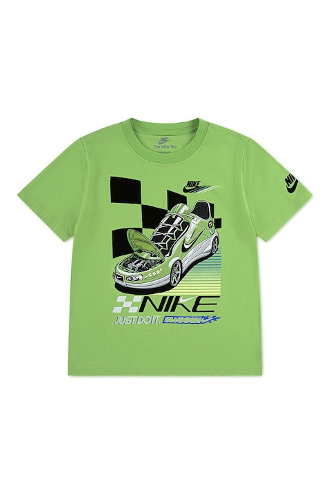 Nike, Kerek nyakú pamuttartalmú póló, Halványzöld