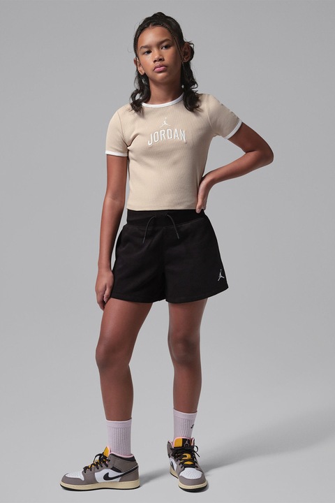 Nike, Magas derekú logós rövidnadrág, Fekete/Fehér