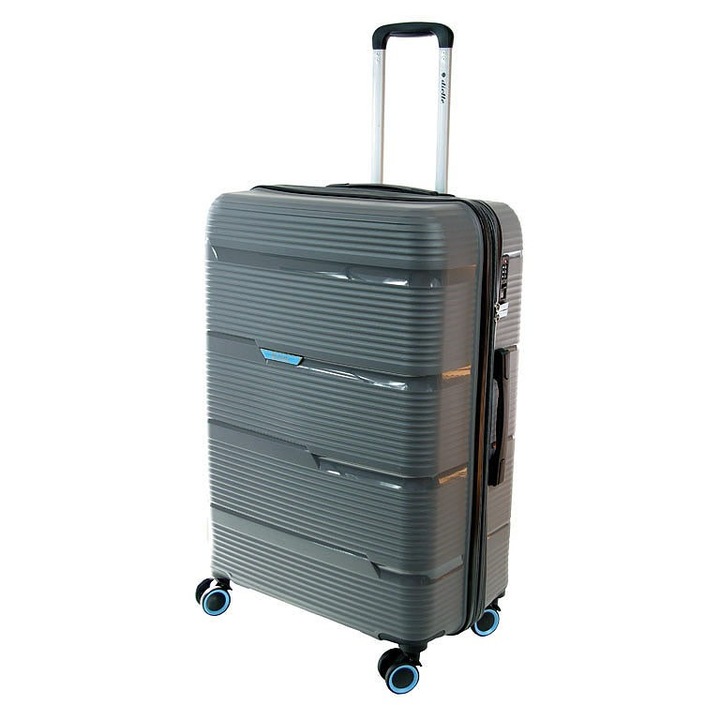 Troler Dielle 170, 77 cm, antracit, cu posibile extindere, 4 roti duble