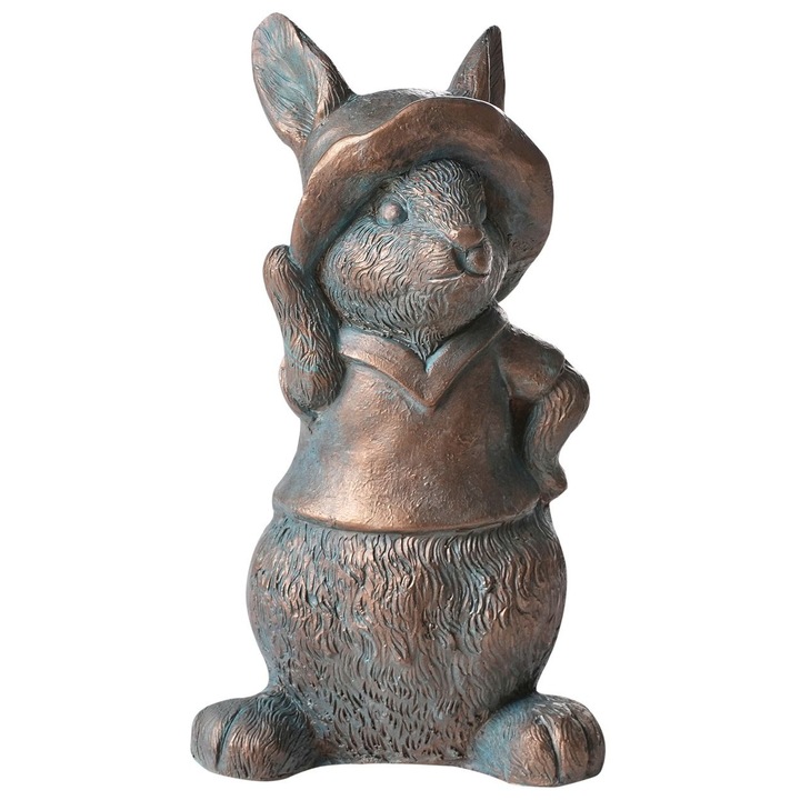 Statueta de gradina Konakry Iepure Maro