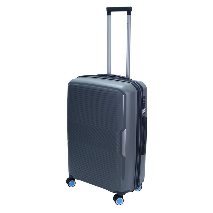 Troler Dielle 180, 67 cm, gri, polipropilen, cu posibiliate de extindere