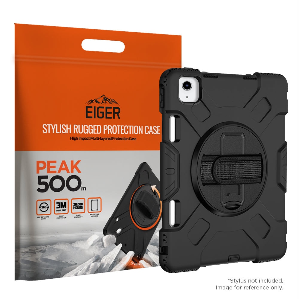 Husa de protectie Eiger Peak 500m for Apple iPad 11 (11th Gen)/ 10.9 (10th Gen), Black.