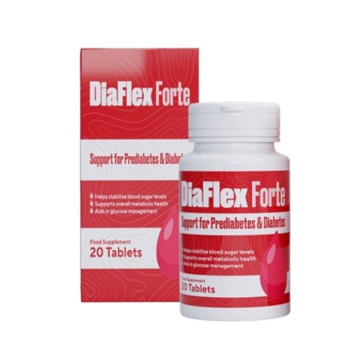 Хранителна добавка, NGS, Diaflex Forte, растителни екстракти, контрол на кръвната захар, 20 капсули