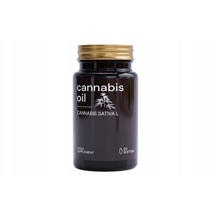 Хранителна добавка, NGS, Cannabis Oil, 20 капсули, органично конопено масло