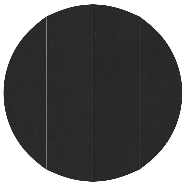 Защитна подложка за басейн vidaXL, нетъкан текстил, черна, 458x458x0, 1 см