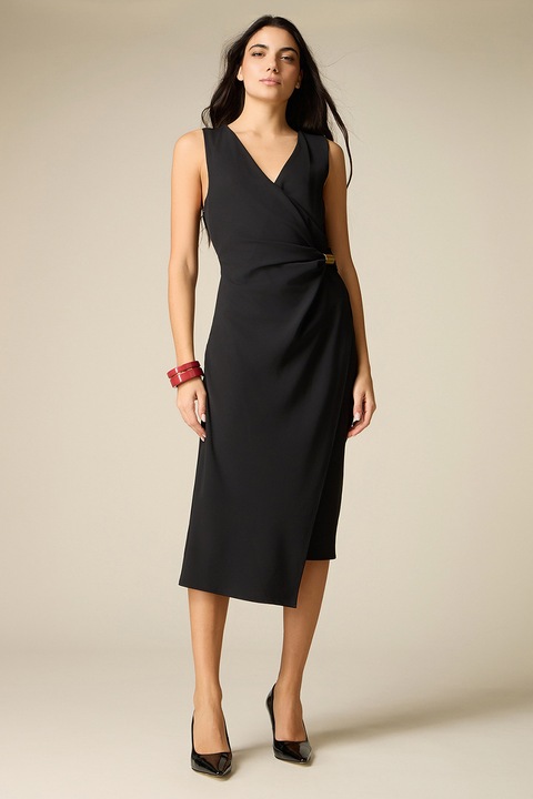 Oltre, Rochie petrecuta cu decolteu in V, Negru