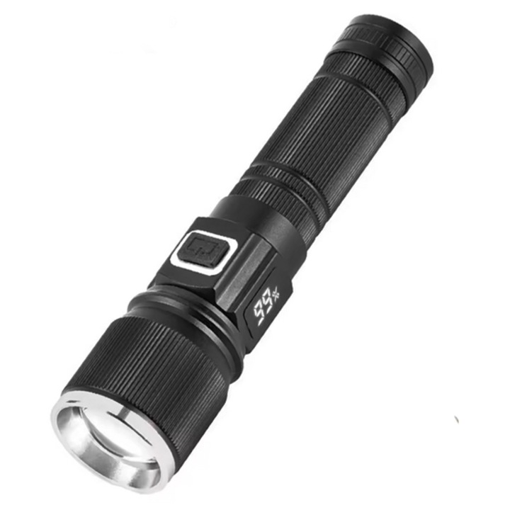 COBA CB S001 4 LED-es kézilámpa fehér, kék, piros fénnyel