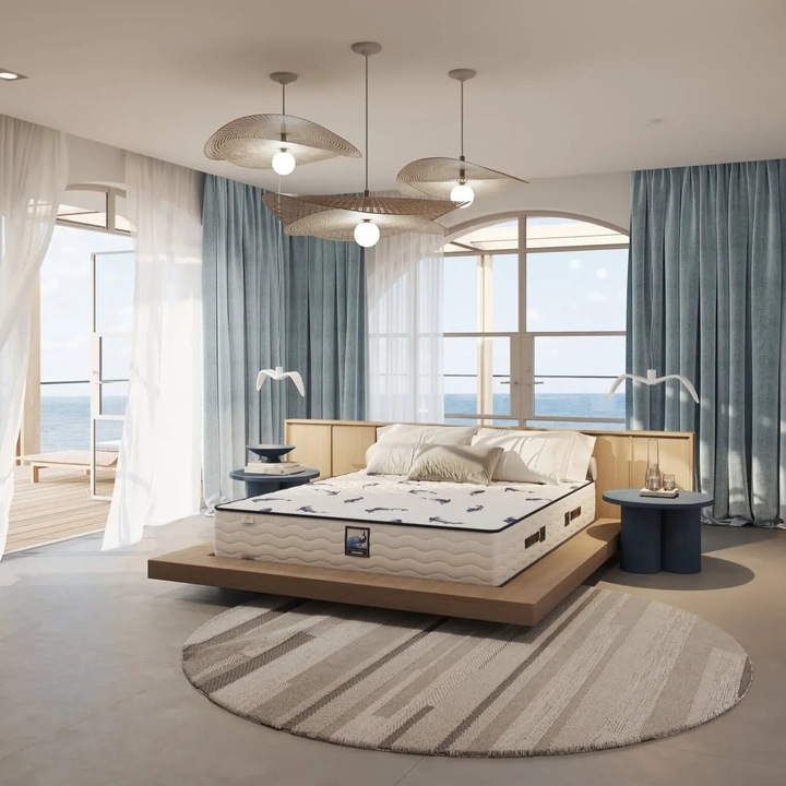 Saltea Geladi OCEAN S DREAM, 180x190cm, poliester reciclat, spumă MEMORY SOFT TOUCH