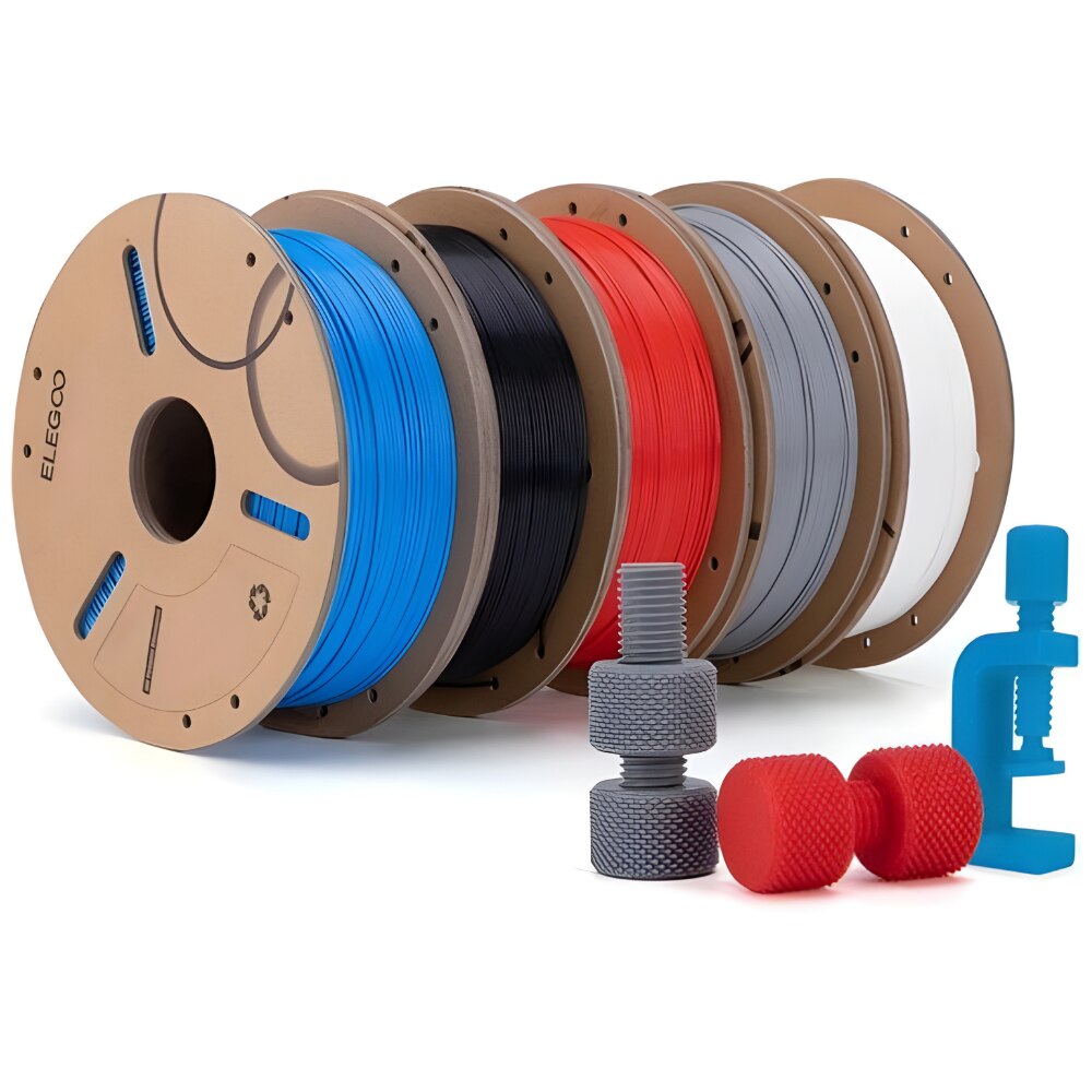 Filament, Elegoo PLA+, 1kg, Bej, pentru imprimanta 3D - eMAG.ro