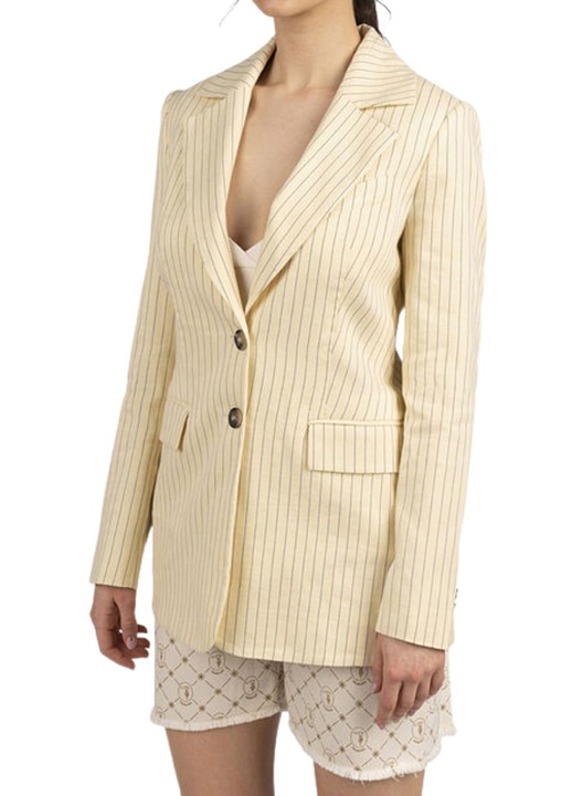 Sacou dama Tru Trussardi, galben dungat, bumbac, S INTL