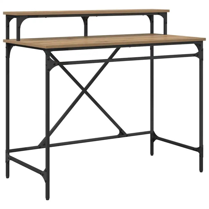 Бюро vidaXL, Дъб 100 x 50 x 90 cm Инженерно дърво