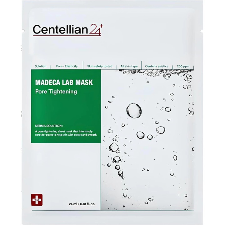 Masca de fata, CENTELLIAN24, Madeca Lab Mask Pore Tightening, hidratare si luminozitate, 25 ml