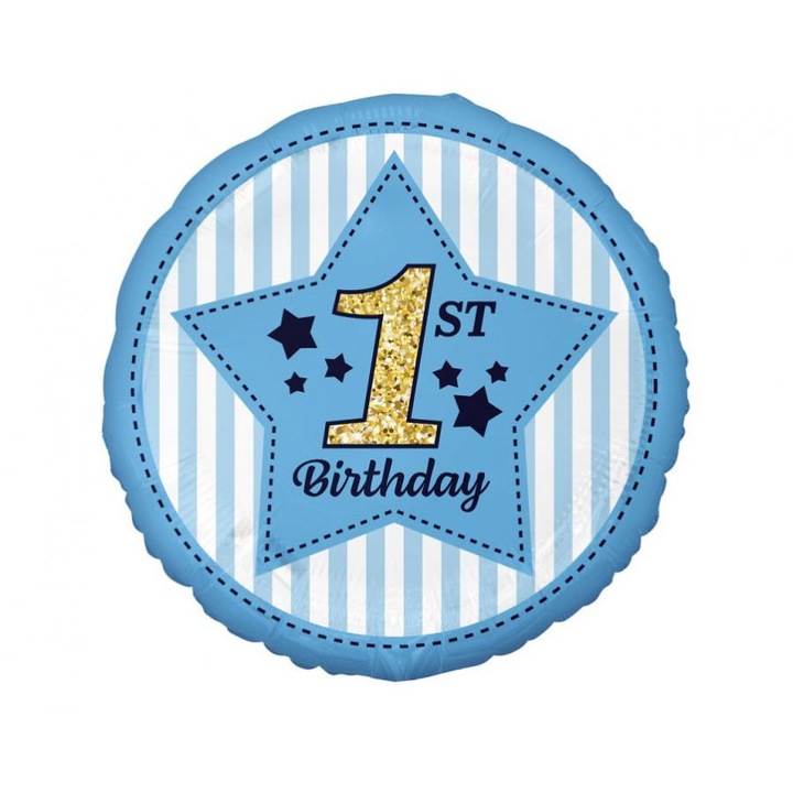 Fólia Lufi Baby Boy, 1. Születésnap Modell 36 cm