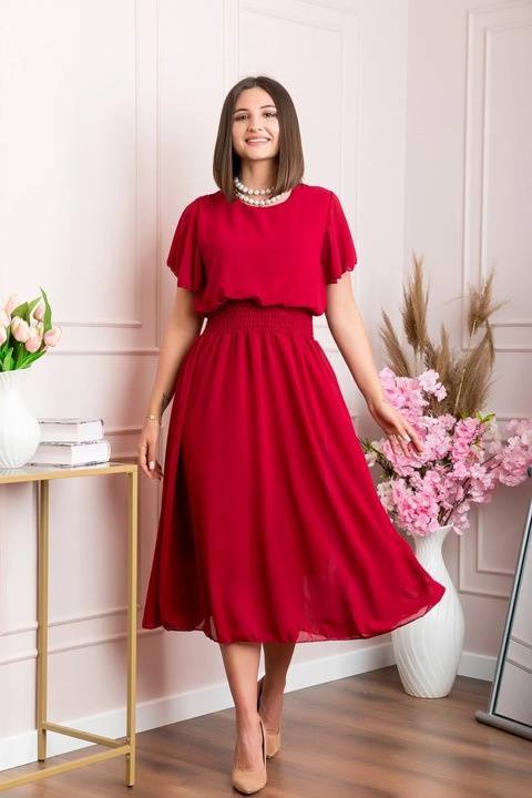Rochie eleganta Francesca, Visiniu, One Size