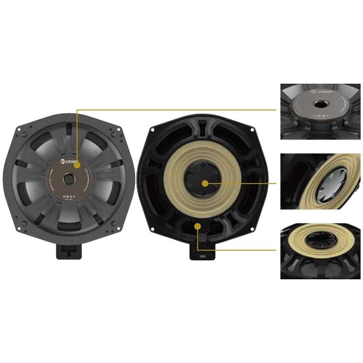Subwoofer auto Rainbow IL-W8, 80W RMS, 4Ω, set 2 buc, 8"