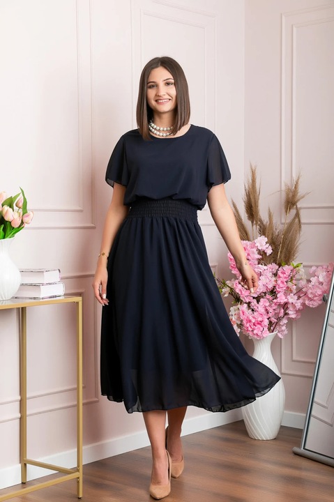 Rochie eleganta Francesca, Bleumarin, One Size