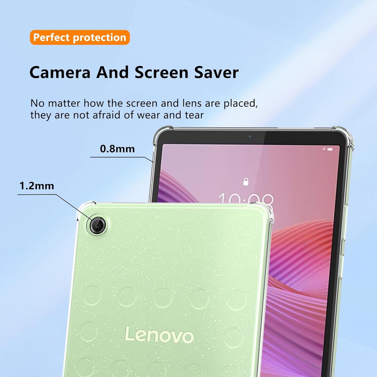 Husa tableta, REVOMAG, transparentă, pentru Lenovo Tab One / Tab K9, 8.7", Silicon TPU