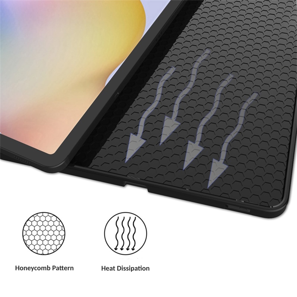 Husa Ultra Slim pentru tableta Lenovo Tab One/K9 8.7" (2025), Silicon TPU, Smart Cover - Negru