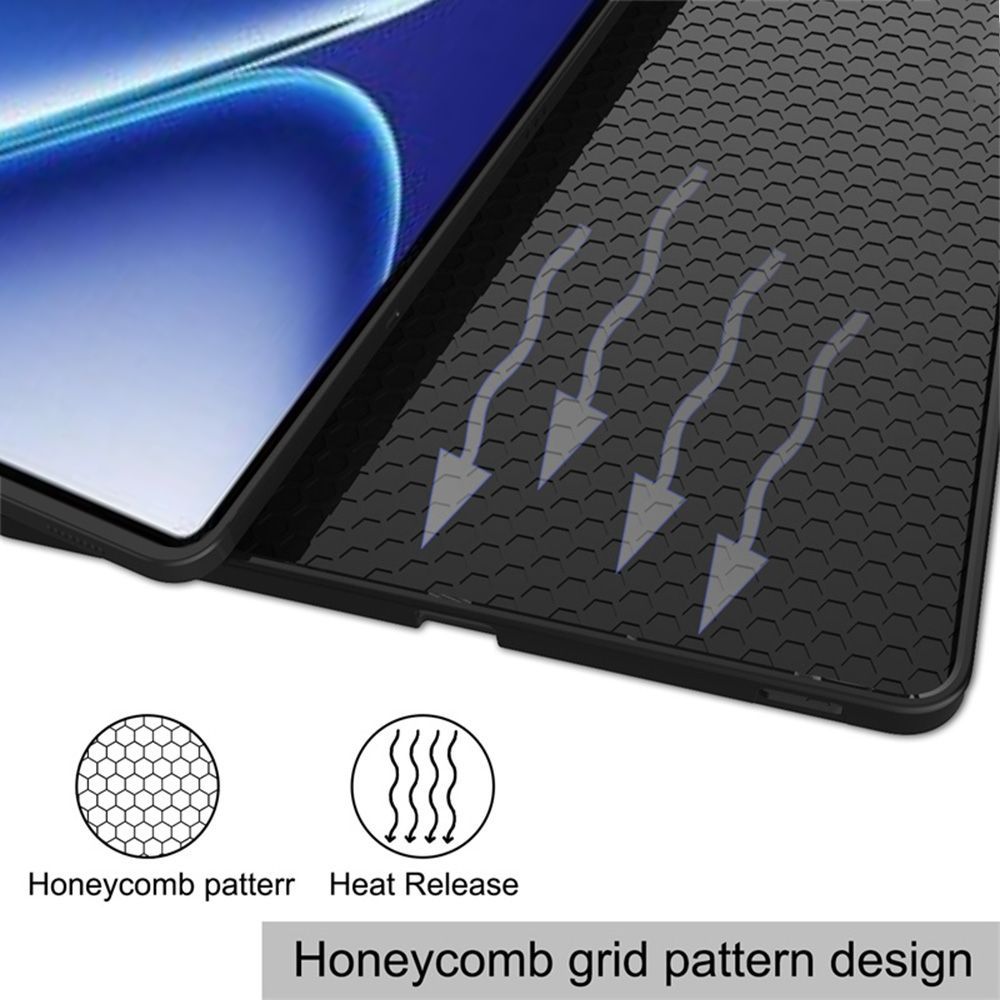 Husa Ultra Slim pentru OnePlus Pad Go 2, 12.1", Silicon TPU, Smart Cover - Negru