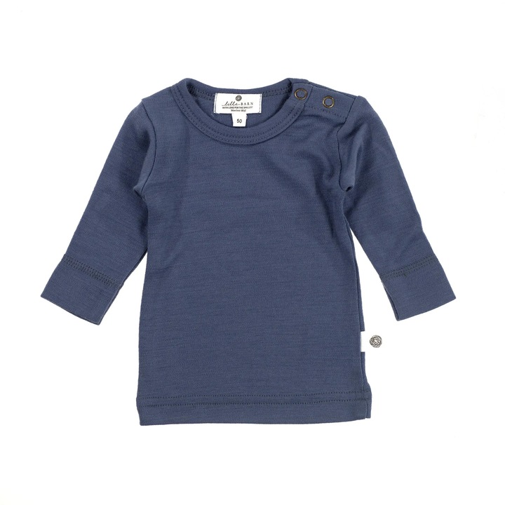 Bluza de corp lana merino copii Lille Barn – Vintage Indigo