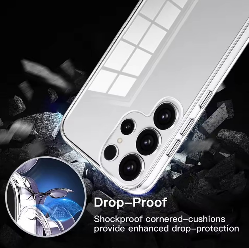 Husa Full body 360 grade, Transparenta pentru Samsung S26 Ultra, Fata + Spate, Silicon si Policarbonat