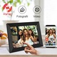 Цифрова фоторамка XPQKDC®, WiFi, приложение Frameo, 10.1 инчов IPS HD дисплей 1280x800, 32GB памет, тъчскрийн, автоматично завъртане, MicroSD слот, незабавен трансфер на снимки и видео, черна