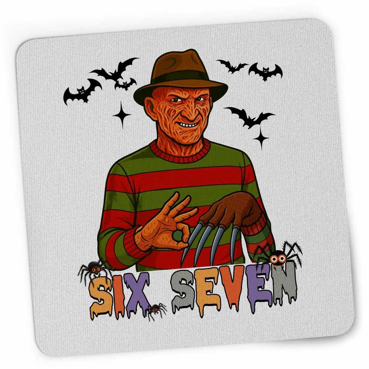 Mousepad Six Seven Freddy Krueger 67 Halloween, 21x19cm